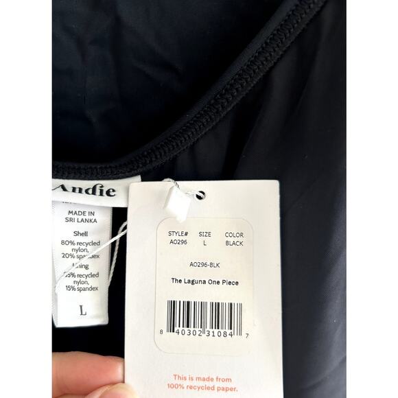 Andie Swim the Laguna One Piece in Black L NWT - Picture 6 of 8